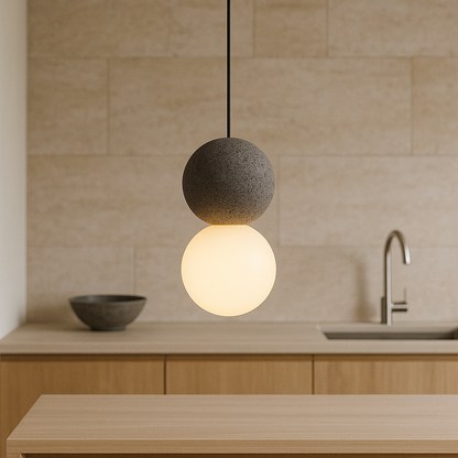 Movia | Elegant Obsidian Glass Pendant Light for Luxury Décor
