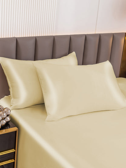 LuxeRest | 100% Mulberry Silk Pillowcase Pair, Ultra-Soft with Invisible Zipper Closure