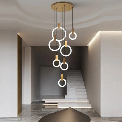 VitaLumen – Modern Wooden Chandelier with Earthy Sophistication