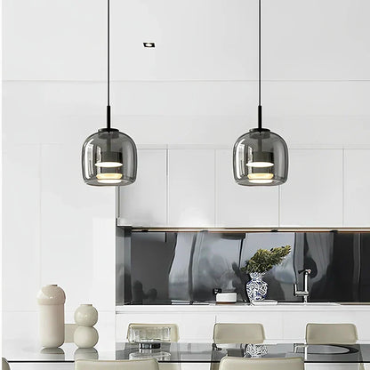Glass Ceiling Lamp – Sleek and Transparent Design for Ambient Illumination