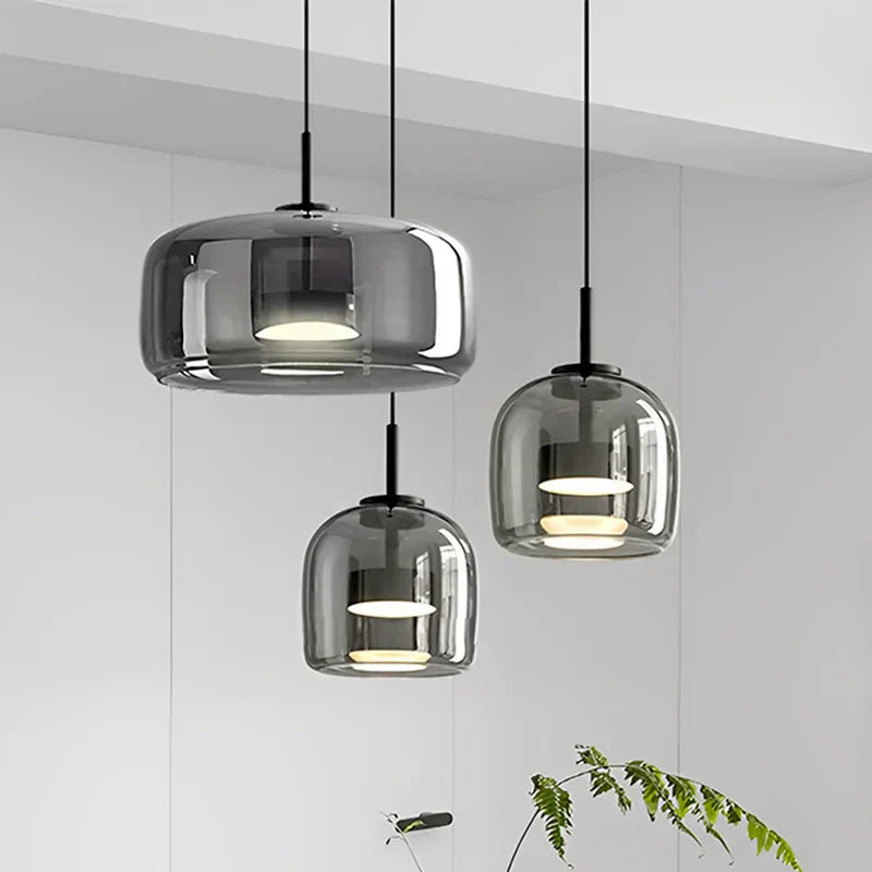 Glass Ceiling Lamp – Sleek and Transparent Design for Ambient Illumination