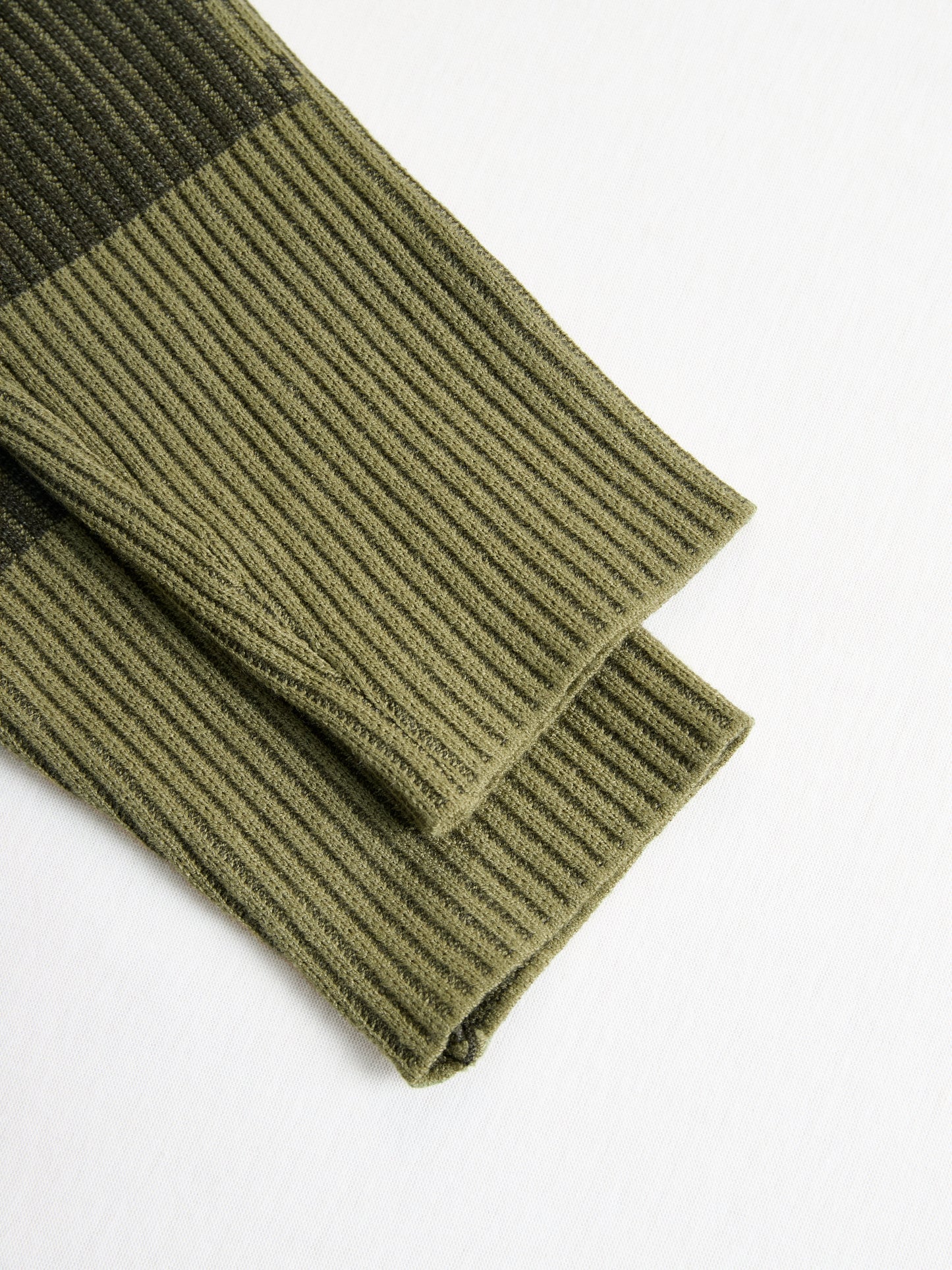 Olive Camo Knit V-Neck Fringe Hem Dress by All City Mart