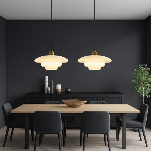 Olynt | Luminous Milky Glass Pendant Lamp for Stylish Living Spaces