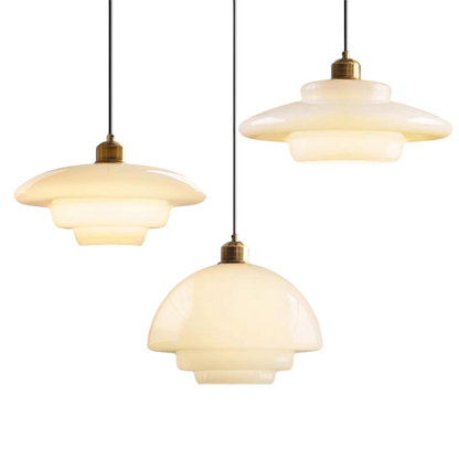 Olynt | Luminous Milky Glass Pendant Lamp for Stylish Living Spaces