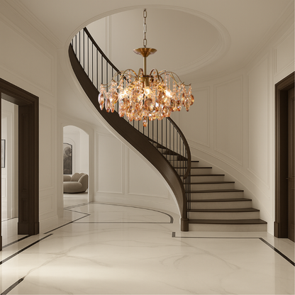 Omira | Crystal Retro Chandelier with Luxury Touch