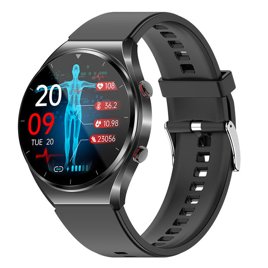 KL09 Smart Health Watch – One-Touch Blood Sugar, ECG, Blood Pressure & HRV Monitor