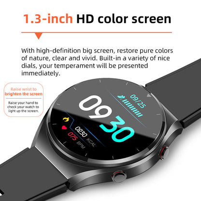 KL09 Smart Health Watch – One-Touch Blood Sugar, ECG, Blood Pressure & HRV Monitor