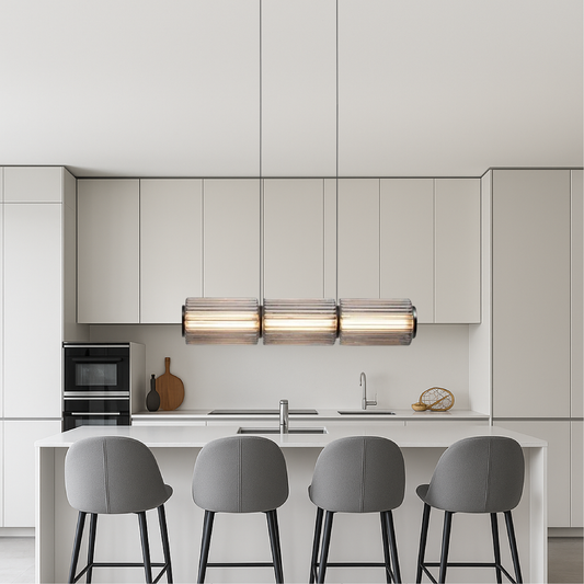 Oriona | Modern Cylinder Glass Pendant Light with LED