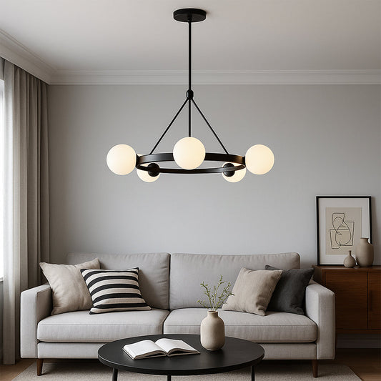 Ostra | Nordic 5-Head Minimalist Chandelier Design