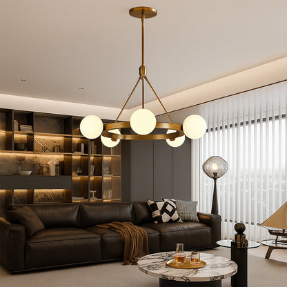 Ostra | Nordic 5-Head Minimalist Chandelier Design