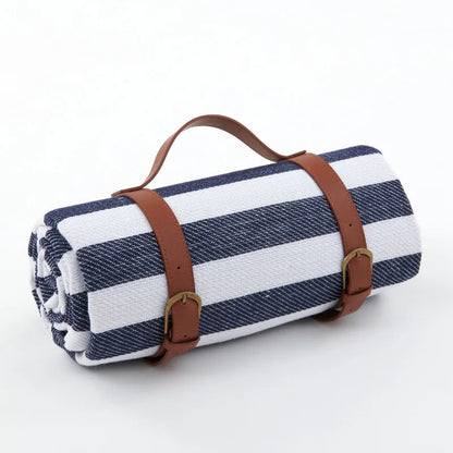 Foldable Waterproof Picnic Blanket with Plaid Design