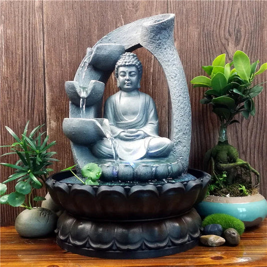 SereniBudd – Decorative Buddha Water Feature with Calming Stream Effect