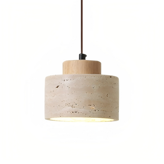 Pendrel | Travertine-Inspired Stone Pendant Light for Modern Homes