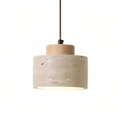 Pendrel | Travertine-Inspired Stone Pendant Light for Modern Homes