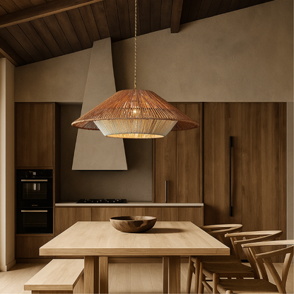 Pendrix | Artistic Woven Bamboo Hanging Lamp for Modern Interiors