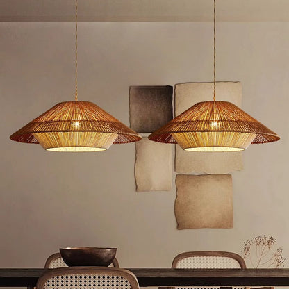 Pendrix | Artistic Woven Bamboo Hanging Lamp for Modern Interiors