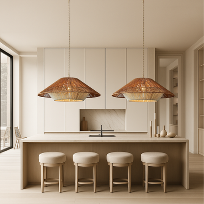 Pendrix | Artistic Woven Bamboo Hanging Lamp for Modern Interiors