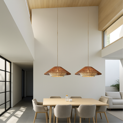 Pendrix | Artistic Woven Bamboo Hanging Lamp for Modern Interiors