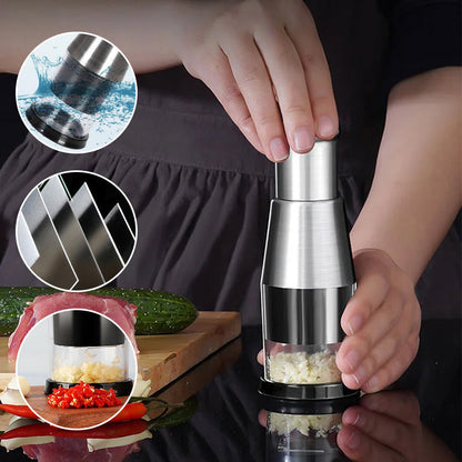 ZenithPress Garlic Tool – PressEase's Efficient Garlic Press for quick use, making meal prep simple and fast.