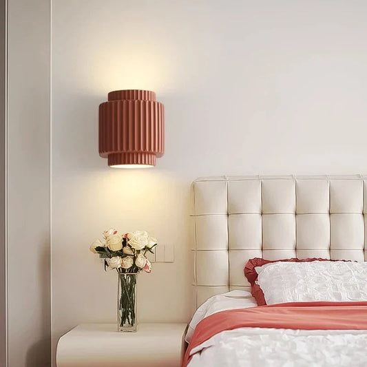 LumiStripe – Modern Scandinavian Wall Sconce with Clean Striped Finish