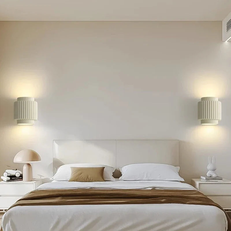 LumiStripe – Modern Scandinavian Wall Sconce with Clean Striped Finish