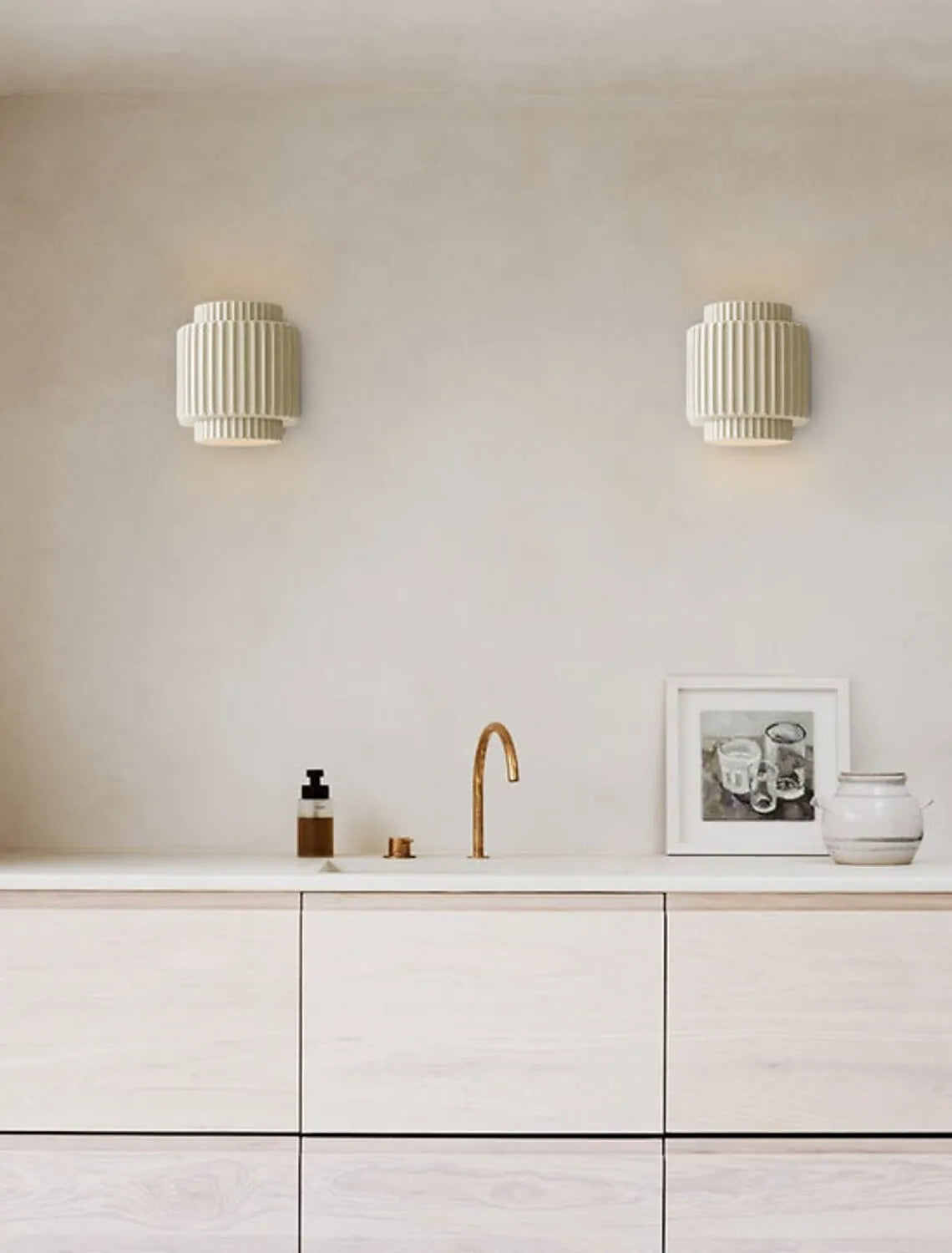LumiStripe – Modern Scandinavian Wall Sconce with Clean Striped Finish