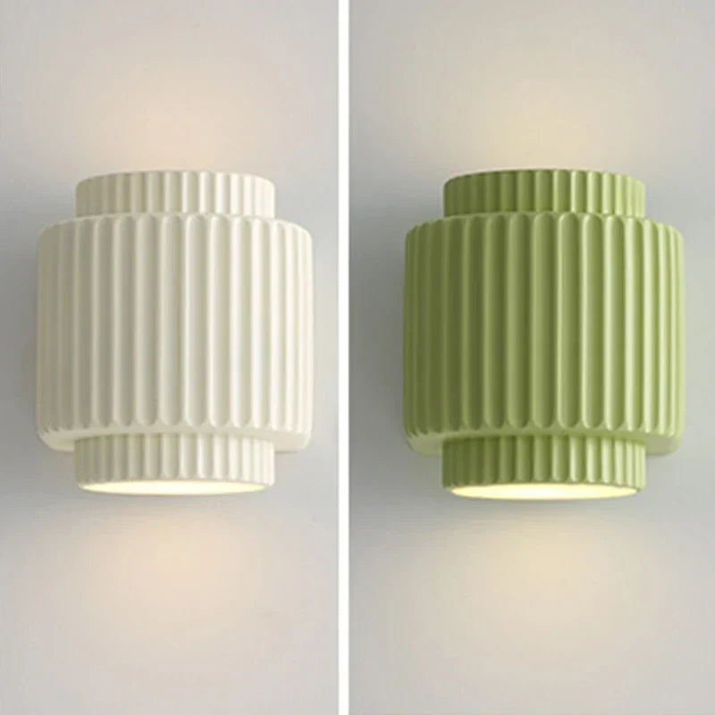 LumiStripe – Modern Scandinavian Wall Sconce with Clean Striped Finish