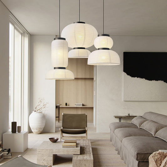 QuietGlow | Japanese Wabi Sabi Pendant Lamp for Modern Interior