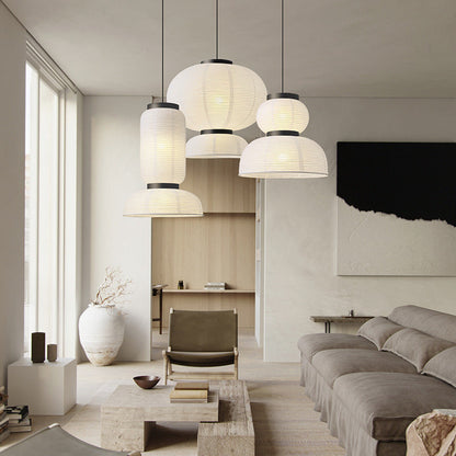 QuietGlow | Japanese Wabi Sabi Pendant Lamp for Modern Interior