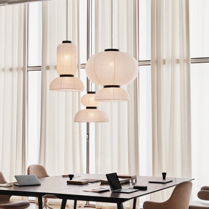 QuietGlow | Japanese Wabi Sabi Pendant Lamp for Modern Interior