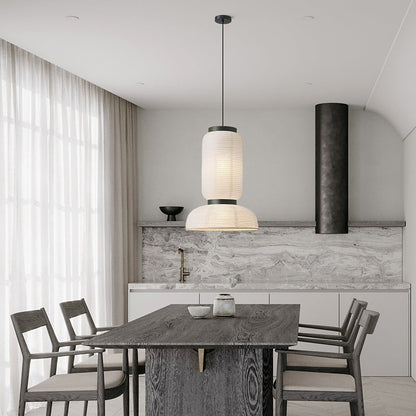 QuietGlow | Japanese Wabi Sabi Pendant Lamp for Modern Interior