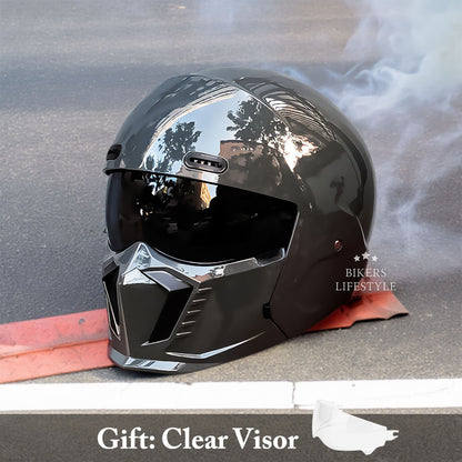 GlideAce – Retro-Inspired Motorcycle Helmet with Timeless Appeal