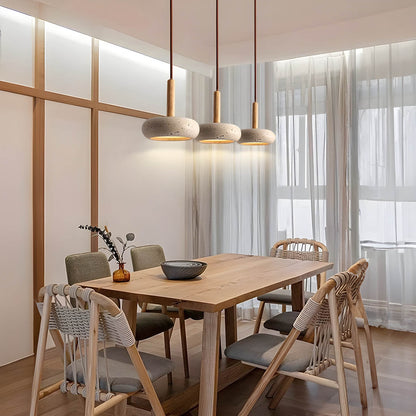 SlateLume – Contemporary Suspension Light in Stone-Inspired Design