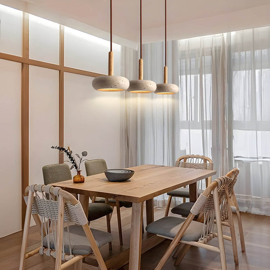 SlateLume – Contemporary Suspension Light in Stone-Inspired Design