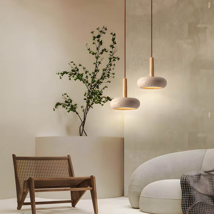 SlateLume – Contemporary Suspension Light in Stone-Inspired Design