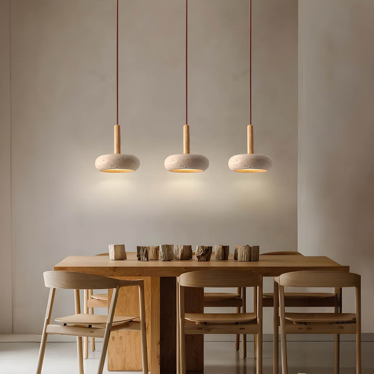 SlateLume – Contemporary Suspension Light in Stone-Inspired Design