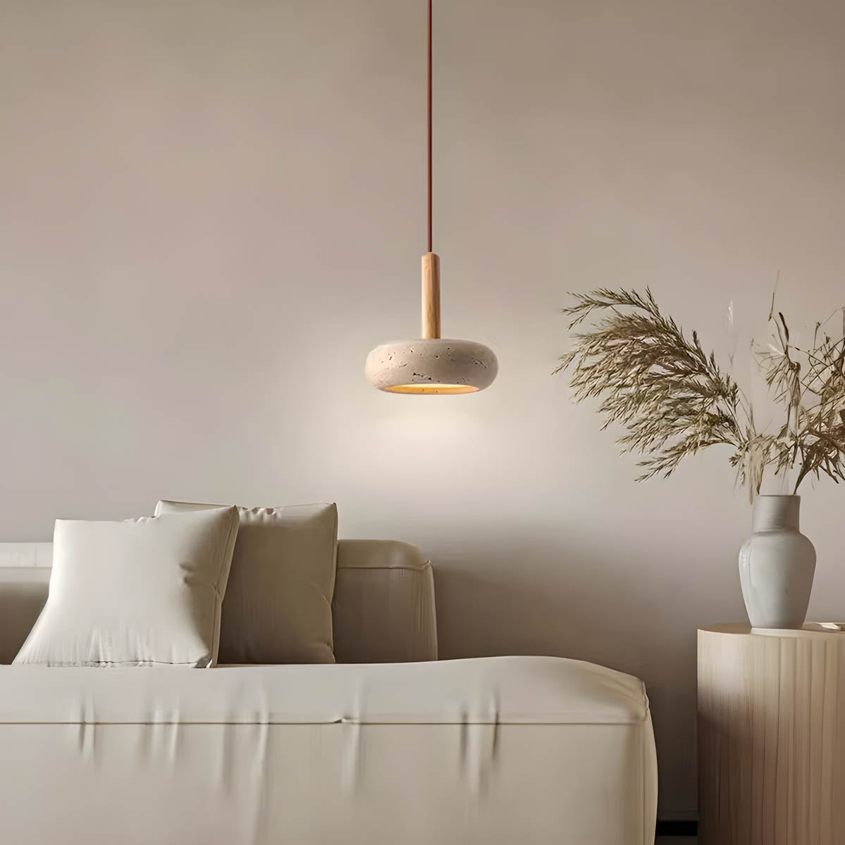 SlateLume – Contemporary Suspension Light in Stone-Inspired Design