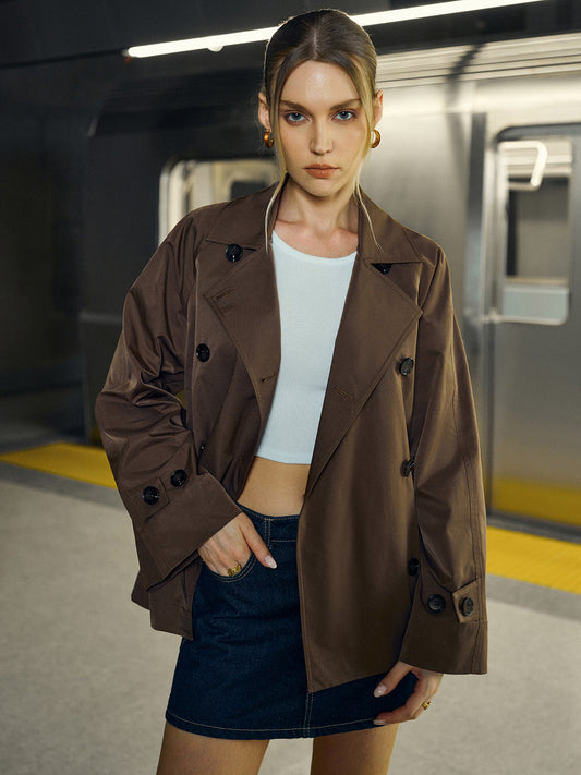 Ruth | Classic Double-Breasted Trench Coat
