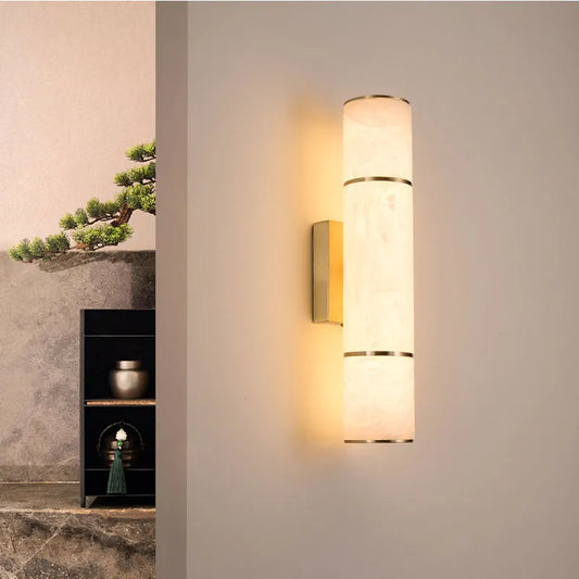 MarbleBeam – Sophisticated Stone Wall Light with Natural Aesthetic
