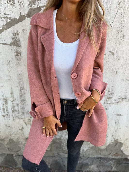 Mireille | Elegant Women's Long Coat – Wool Blend Design with Lasting Charm
