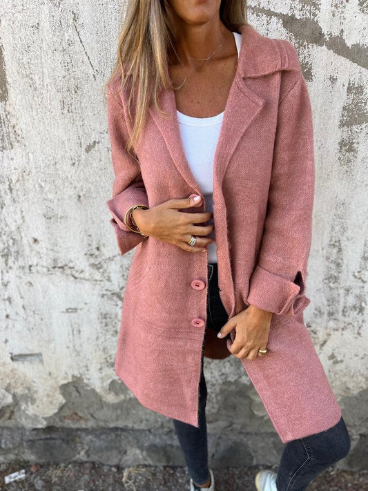 Mireille | Elegant Women's Long Coat – Wool Blend Design with Lasting Charm
