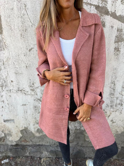 Mireille | Elegant Women's Long Coat – Wool Blend Design with Lasting Charm
