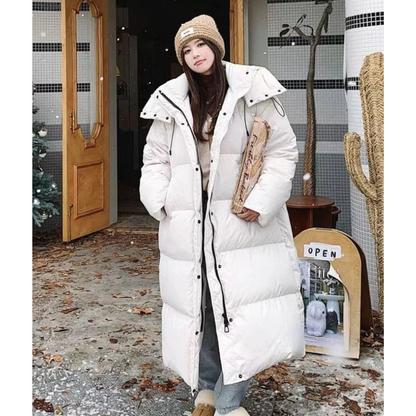 Savannah | Cozy Women’s Long Winter Hooded Puffer Jacket for Cold Days