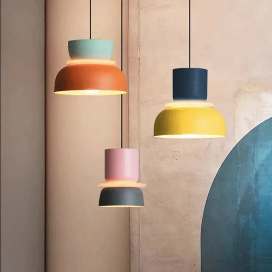 NordiGlow – Scandinavian Macaron Pendant Light for Modern & Colorful Kitchen Decor