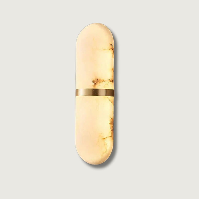 ScandiGlow – Minimalist Marble Wall Light for Contemporary Spaces