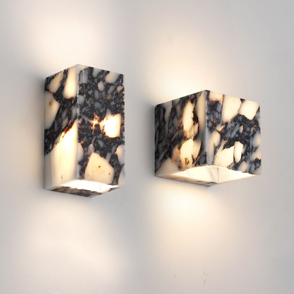 Sconiq | Elegant Marble Cube Wall Lamp for Modern Interiors