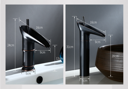 RetroStream – Vintage Style Waterfall Bathroom Faucet for a Nostalgic Touch