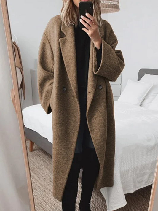 Marigold | Women's Stylish Oversized Coat – Longline Elegance for Winter