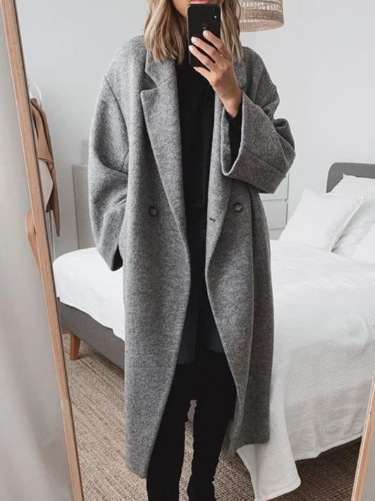 Marigold | Women's Stylish Oversized Coat – Longline Elegance for Winter