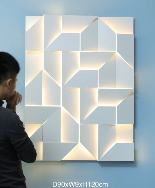 GlowVista – Modern 3D Wall Lamp for Breathtaking Visual Effects
